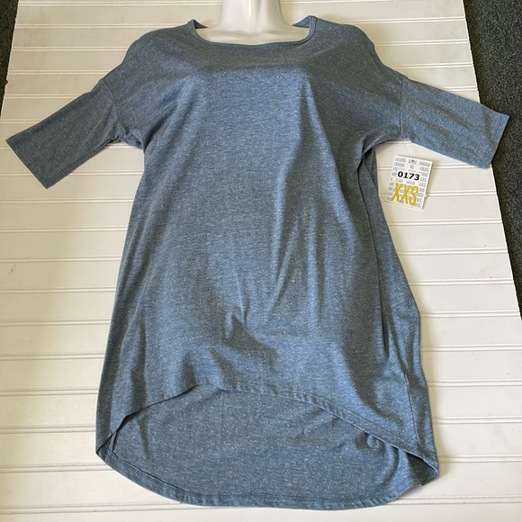 LLR Blue Speckled  Irma Tunic Top-0173 - Picture 9 of 11